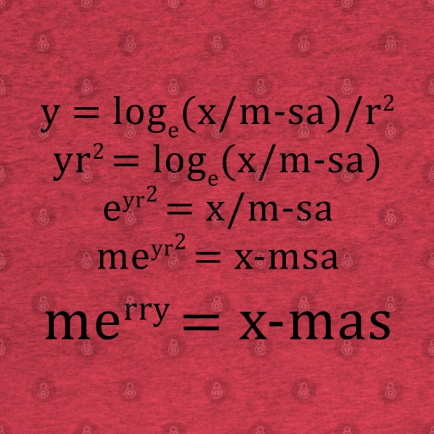 Merry X-Mas - Math Equation Christmas by CottonGarb